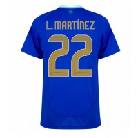Maglie da calcio Argentina Lautaro Martinez #22 Seconda Maglia Copa America 2024 Manica Corta